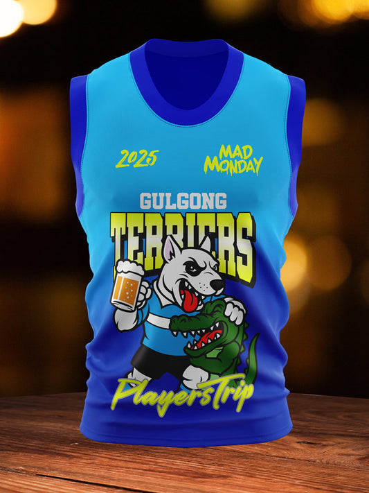 Custom Footy Trip Singlets for the Gulgong Terriers