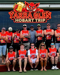 Yarra Glen Pigs Take on Hobart for Their Mad Monday Footy Trip