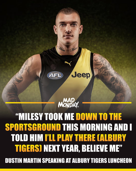 Dustin Martin Says He’ll Play for Albury Tigers in 2027